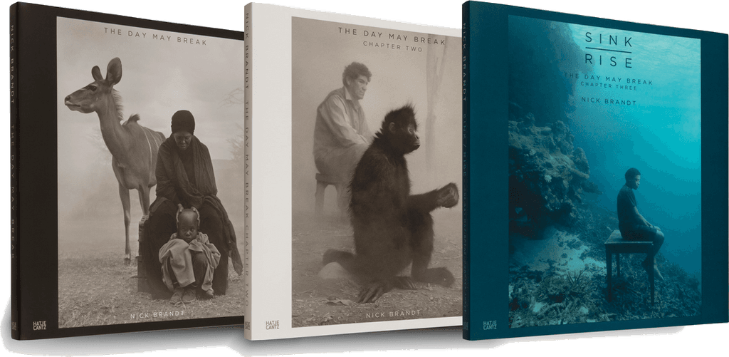 Front cover of The Day May Break: Chapters One, Two, and Three by Nick Brandt, published by Hatje Cantz